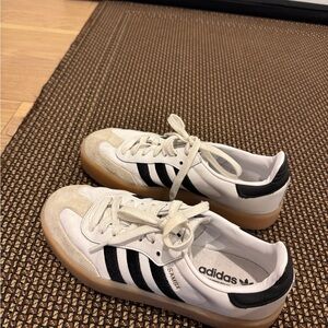 Adidas Sambae White and Black Sneaker